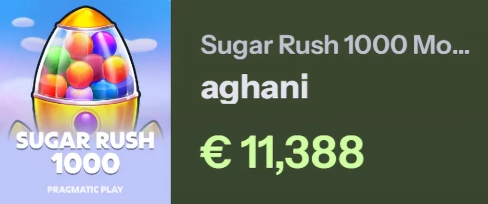 Someone Won 11388 at Sugar Rush - Try It Now