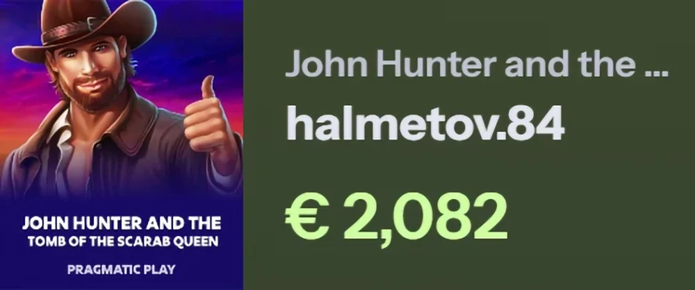 Someone Won 2082 at John Hunter - Try It Now